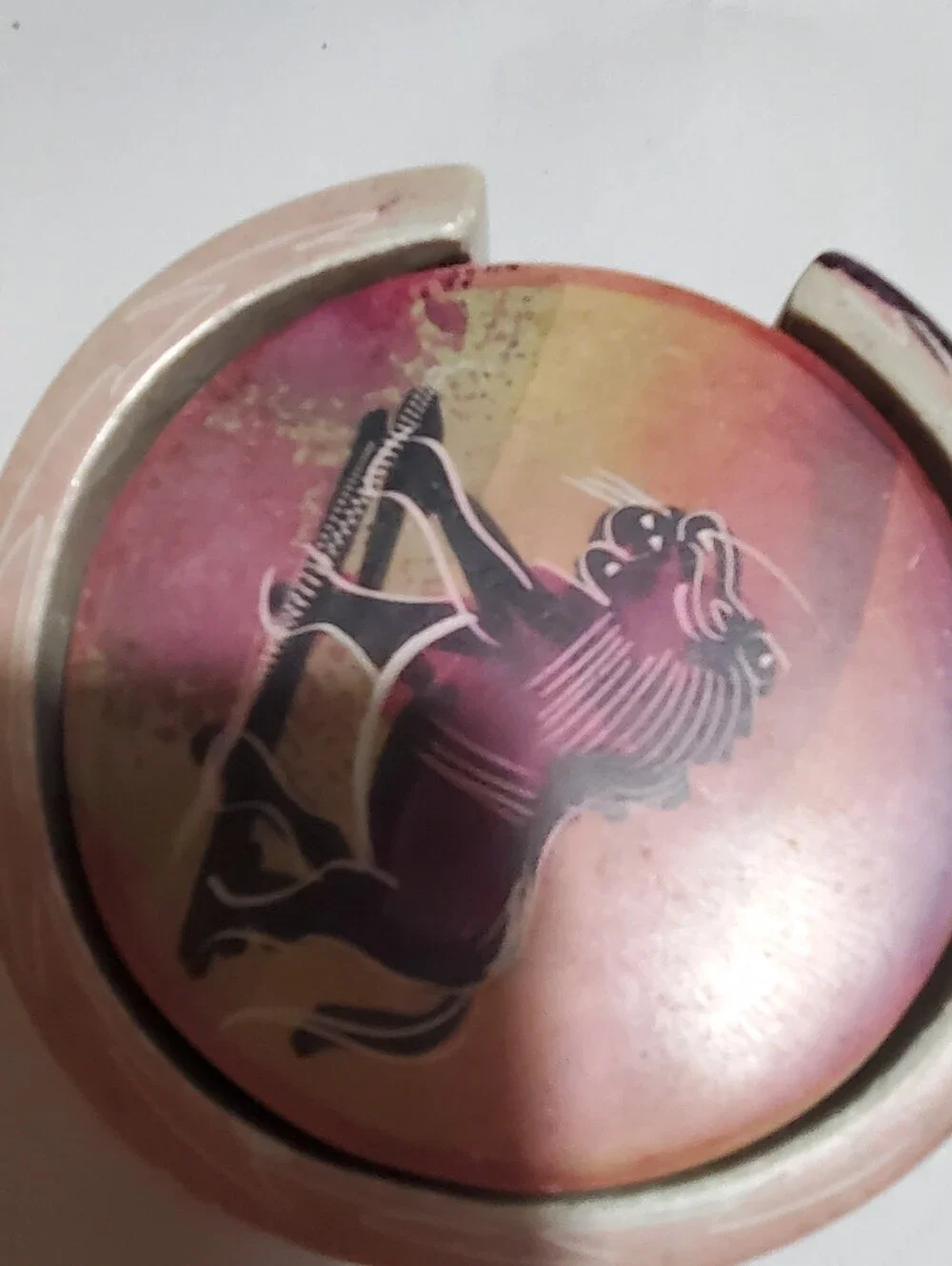 HAND CARVED SAFARI ANIMALS KENYAN SOAPSTONE COASTER SET 6.